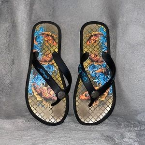 Ed Hardy flip flops